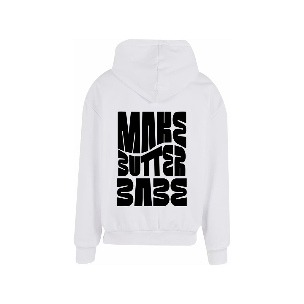 Make Butter Babe Hoody Weiss/Schwarz