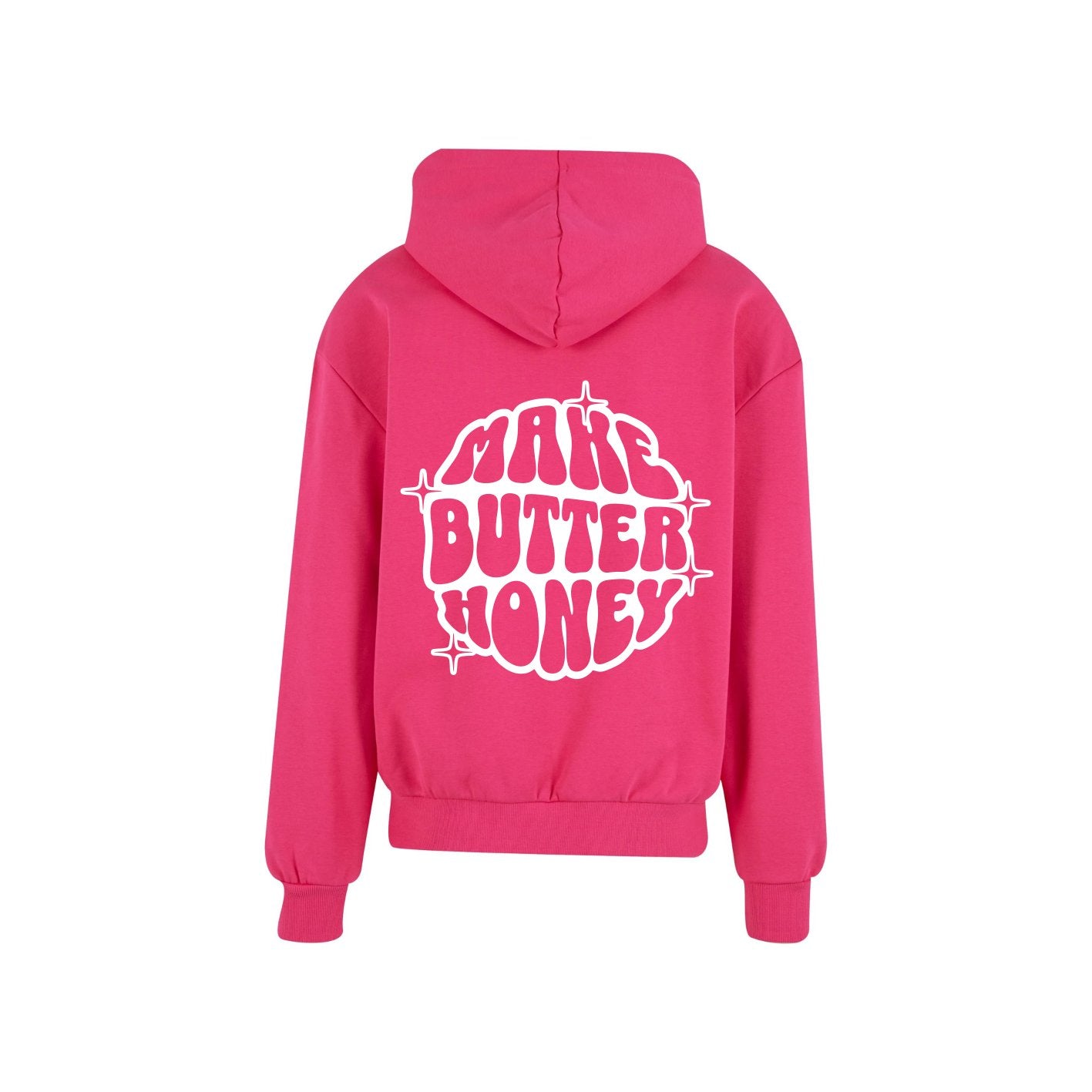 Make Butter Honey Hoody Pink / Weiss