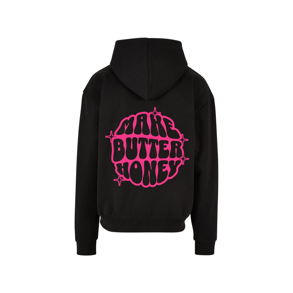Make Butter Honey Hoody Schwarz/Pink