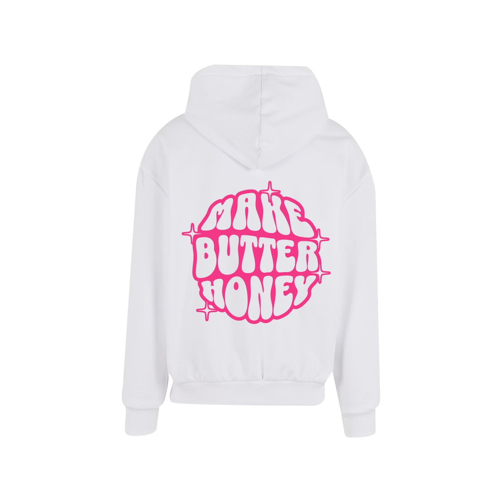 Make Butter Honey Hoody Weiss/Pink