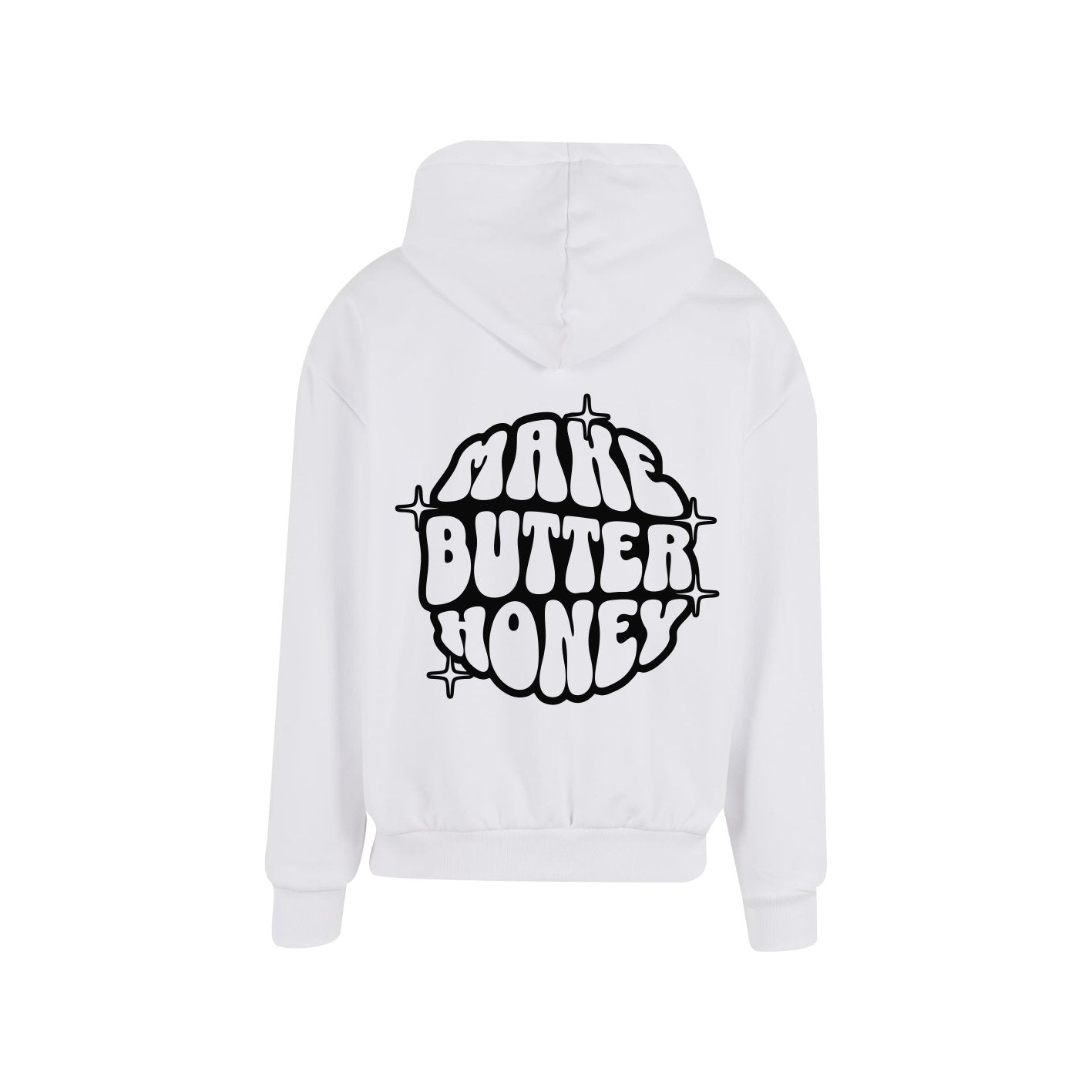Make Butter Honey Hoody Weiss / Schwarz