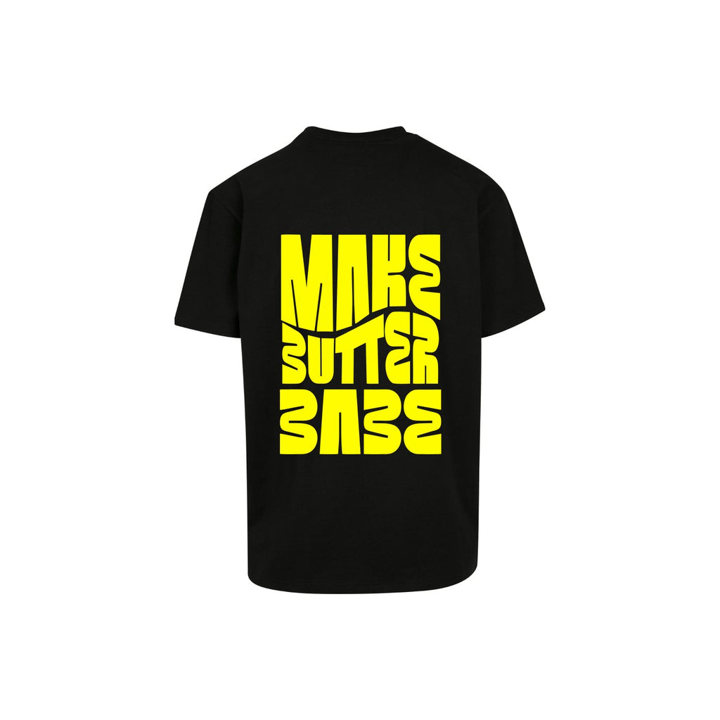 Oversized Make Butter Babe Shirt Schwarz