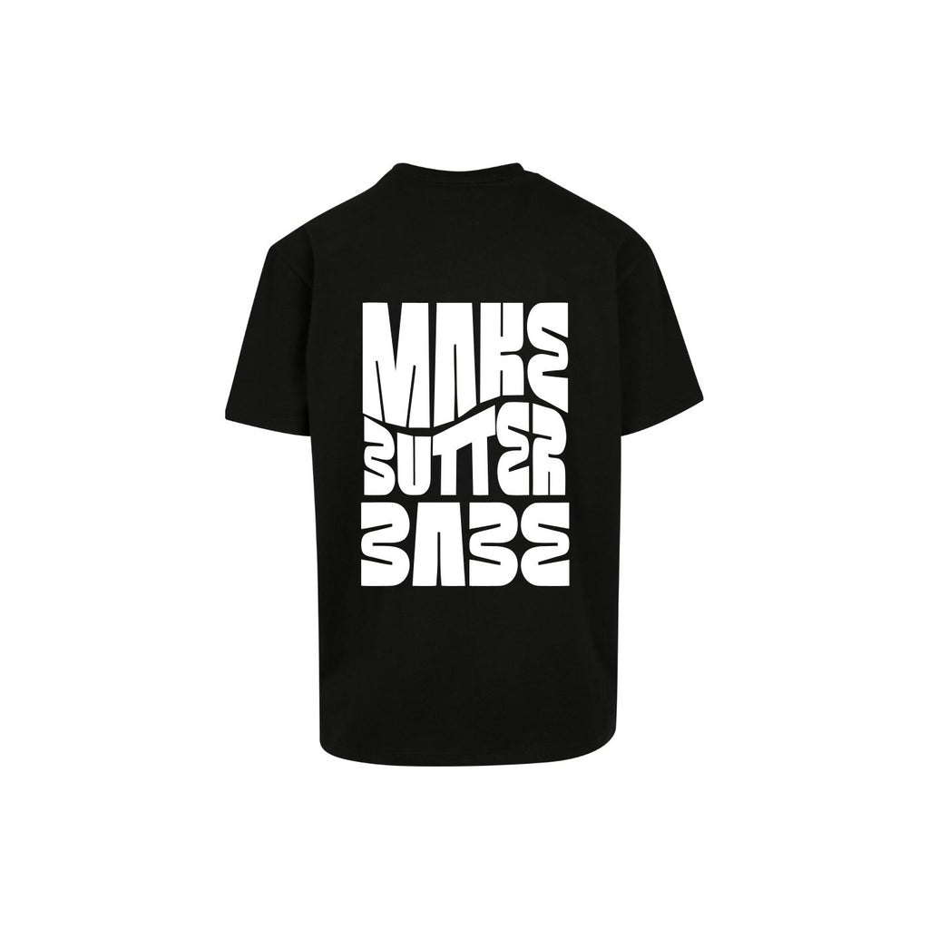 Oversized Make Butter Babe Shirt Schwarz