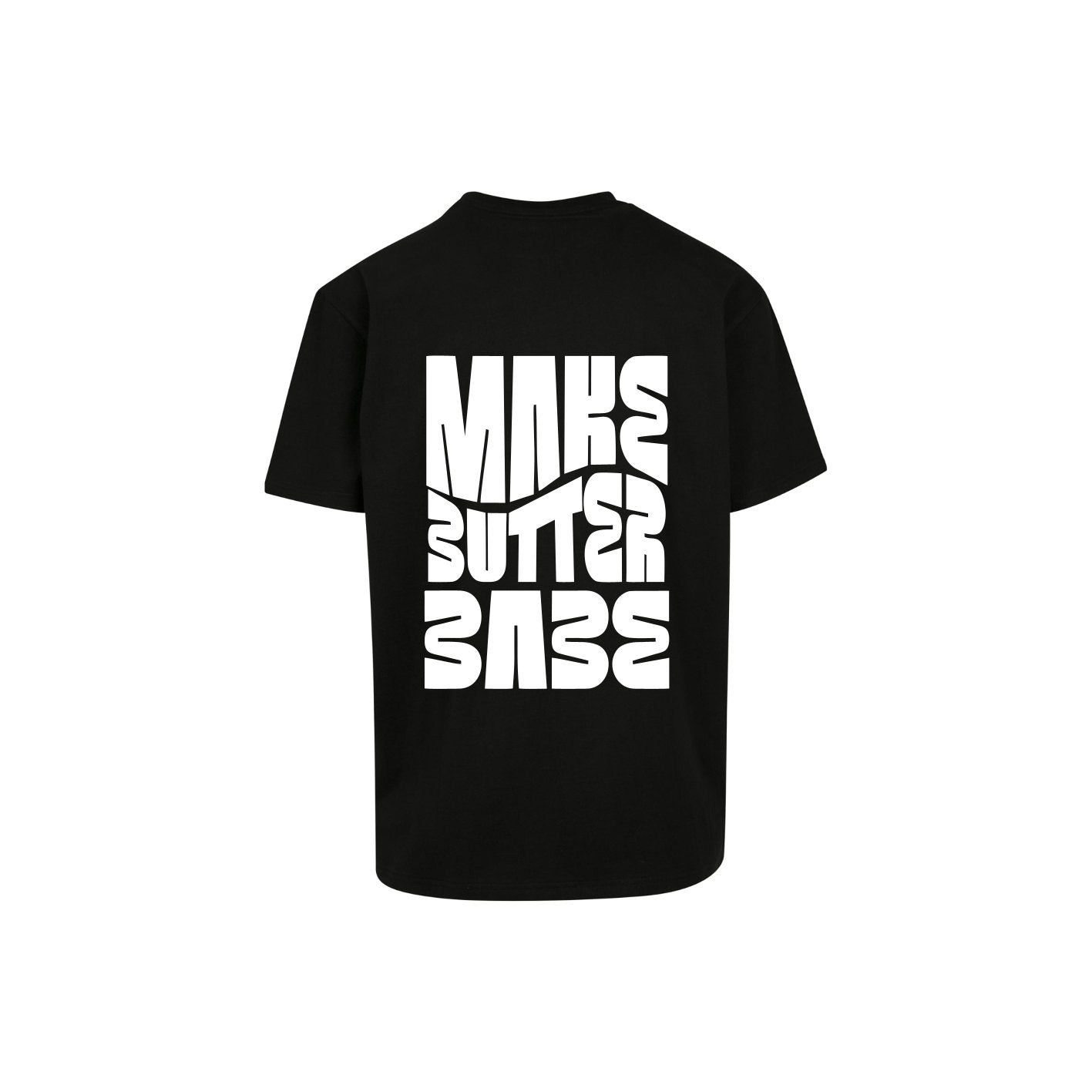 Oversized Make Butter Babe Shirt Schwarz