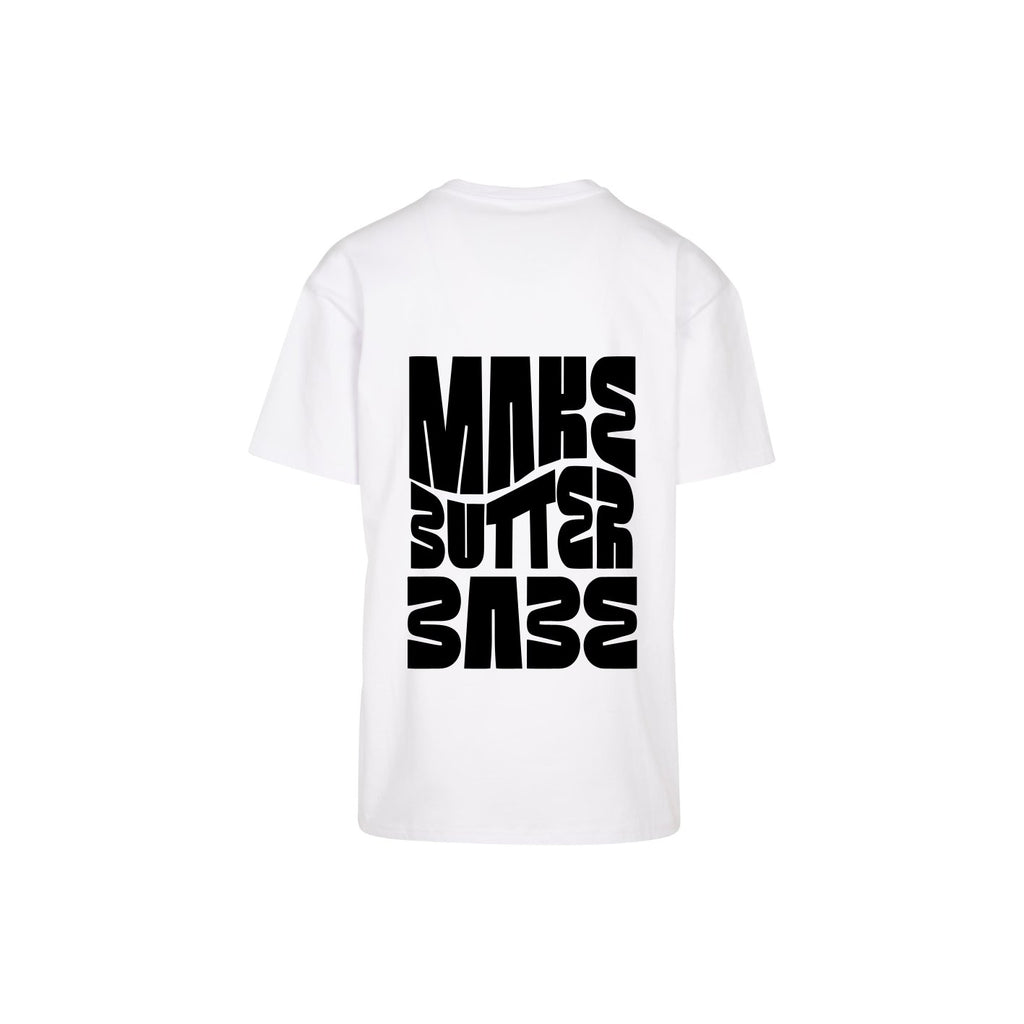 Oversized Make Butter Babe Shirt Weiss